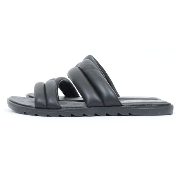 Sorel Women's Ella II Puff Slide Sandal Black, Sea Salt Size 7.5 Vacay Beach Tra - Picture 7 of 10